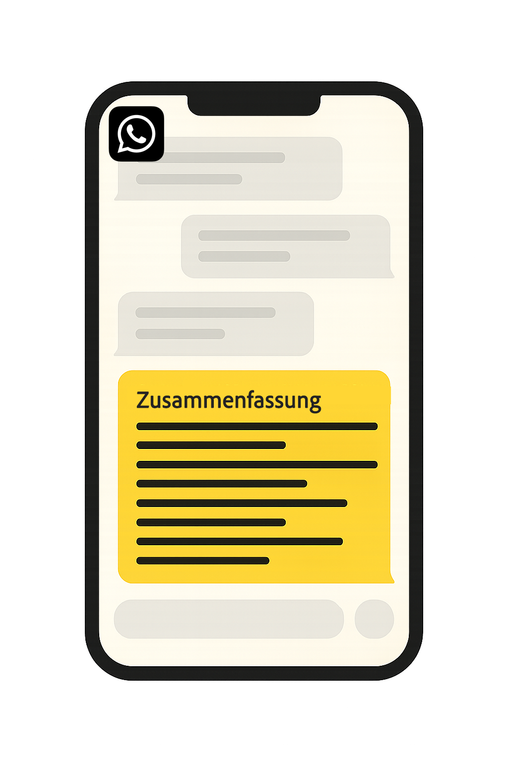 E-Mail & WhatsApp Zusammenfassung